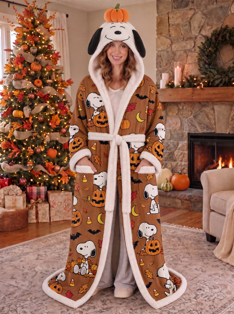(PRE-ORDERS) AUTUMN HEATED SNOOPY ROBES